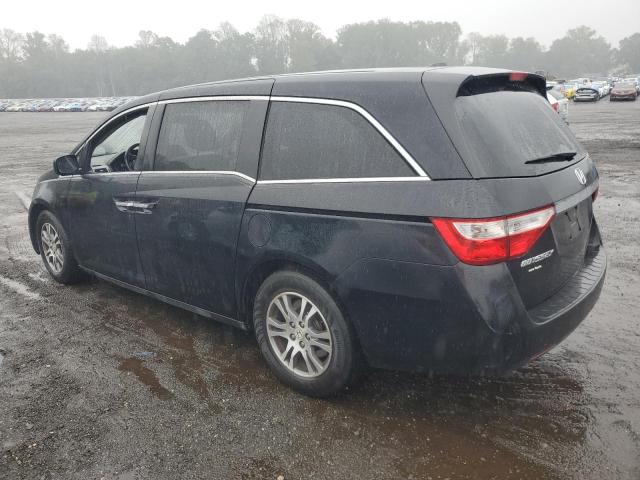 5FNRL5H62BB081592 - 2011 HONDA ODYSSEY EXL BLACK photo 2