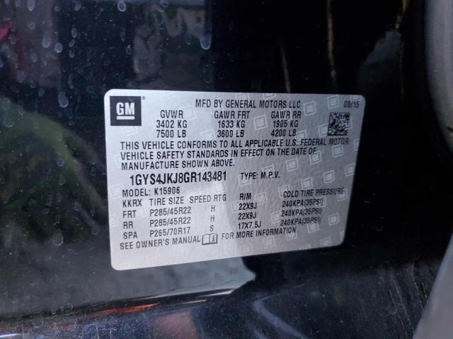 1GYS4JKJ8GR143481 - 2016 CADILLAC ESCALADE ESV PREMIUM Qara foto 13