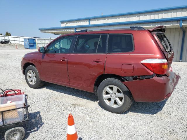 5TDZA3EH4AS001946 - 2010 TOYOTA HIGHLANDER RED photo 2