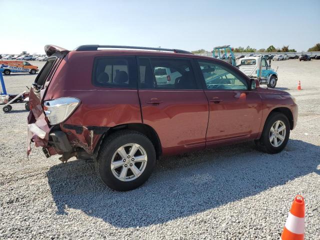 5TDZA3EH4AS001946 - 2010 TOYOTA HIGHLANDER RED photo 3
