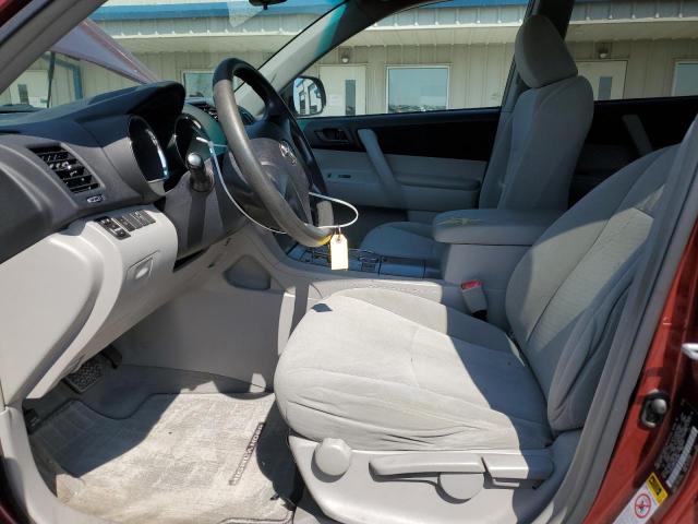 5TDZA3EH4AS001946 - 2010 TOYOTA HIGHLANDER RED photo 7