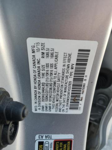 2HKRM3H34FH557839 - 2015 HONDA CR-V LX SILVER photo 14