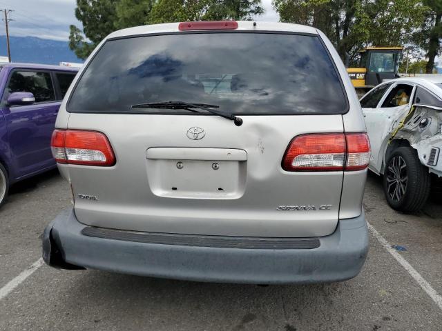 4T3ZF19C91U404050 - 2001 TOYOTA SIENNA CE SILVER photo 6