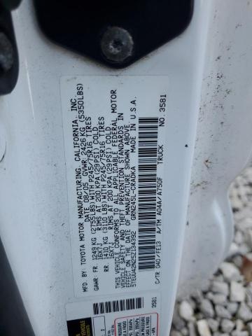 5TEUU42N25Z134392 - 2005 TOYOTA TACOMA ACCESS CAB 白色 照片 12