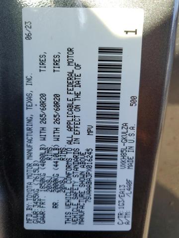 7SVAAABA3PX016245 - 2023 TOYOTA SEQUOIA SR5 灰色 照片 13