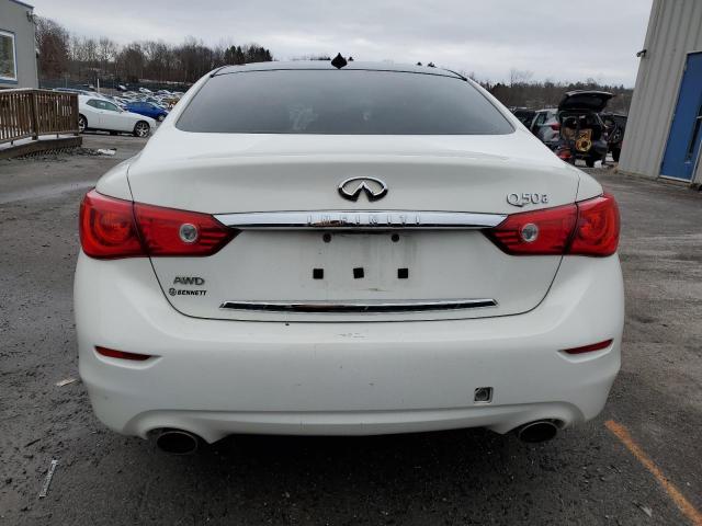 JN1BV7AR4FM397197 - 2015 INFINITI Q50 BASE WHITE photo 6