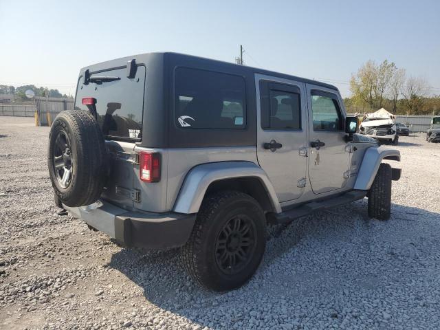 1C4BJWEG2EL183003 - 2014 JEEP WRANGLER UNLIMITED SAHARA Gümüş foto 3