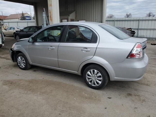 KL1TD5DE6AB093785 - 2010 CHEVROLET AVEO LS SILVER photo 2