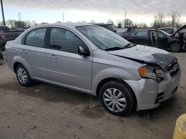 KL1TD5DE6AB093785 - 2010 CHEVROLET AVEO LS SILVER photo 4