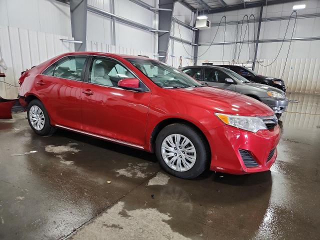 4T4BF1FK3DR319740 - 2013 TOYOTA CAMRY L RED photo 4