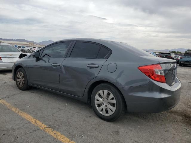 19XFB2F50CE374008 - 2012 HONDA CIVIC LX GRAY photo 2