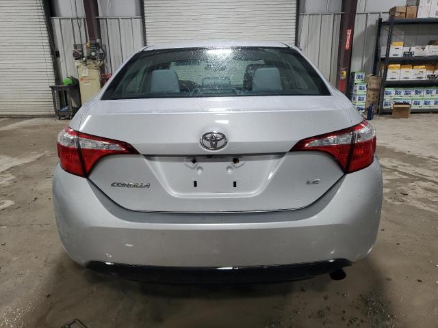 2T1BURHE3EC155723 - 2014 TOYOTA COROLLA L SILVER photo 6