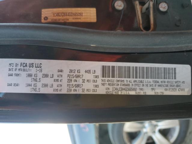 1C4NJCBA4GD665092 - 2016 JEEP COMPASS SPORT 黑色 照片 14