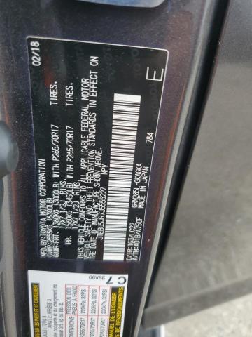 JTEBU5JR7J5555227 - 2018 TOYOTA 4RUNNER SR5/SR5 PREMIUM Grafitowy zdjęcie 14