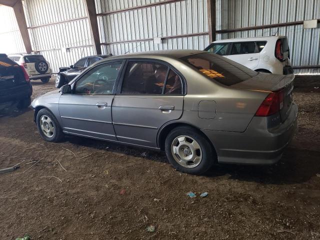 JHMES96615S013687 - 2005 HONDA CIVIC HYBRID GRAY photo 2