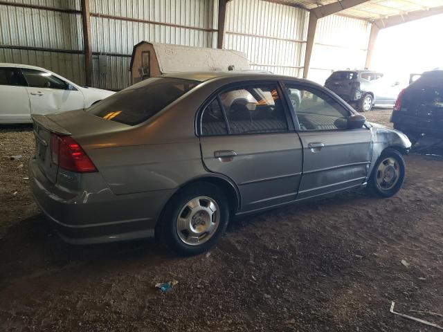 JHMES96615S013687 - 2005 HONDA CIVIC HYBRID GRAY photo 3