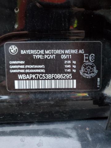 WBAPK7C53BF086295 - 2011 BMW 328 XI BLACK photo 12