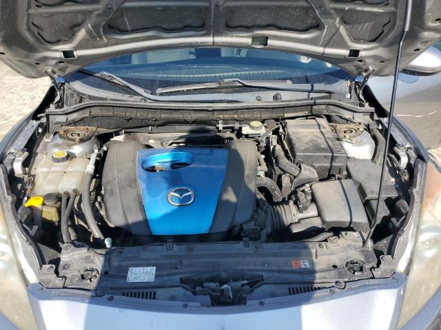 JM1BL1V82C1611537 - 2012 MAZDA 3 I ნაცრისფერი ფოტო 11