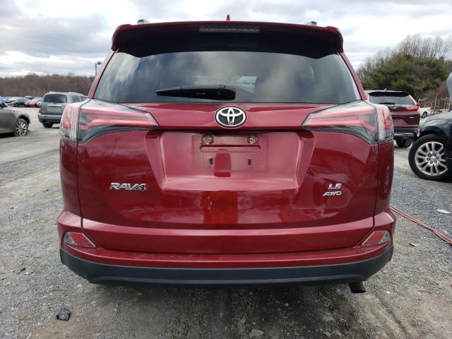 2T3BFREV6JW749625 - 2018 TOYOTA RAV4 LE BURGUNDY photo 6