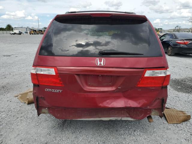 5FNRL38656B432585 - 2006 HONDA ODYSSEY EXL BURGUNDY photo 6