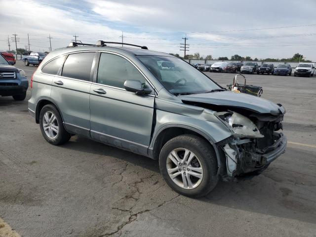 5J6RE4H78AL031007 - 2010 HONDA CR-V EXL GREEN photo 4
