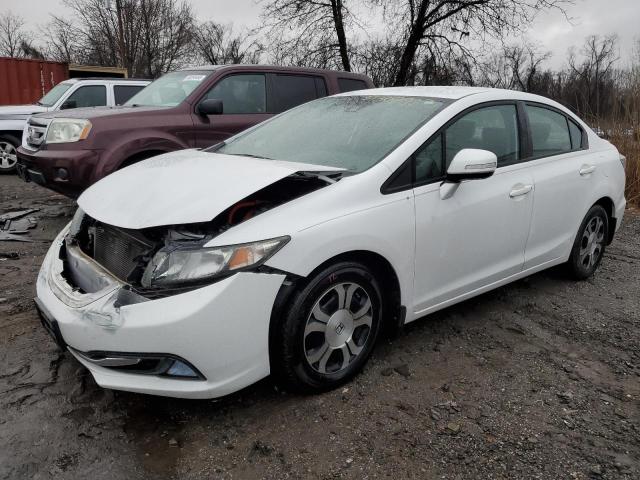 19XFB4F24DE201689 - 2013 HONDA CIVIC HYBRID WHITE photo 1