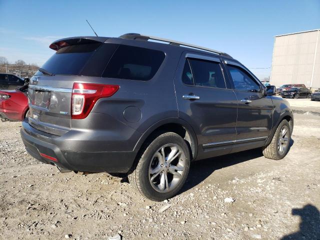 1FM5K8F88DGA66185 - 2013 FORD EXPLORER LIMITED CHARCOAL photo 3