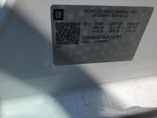 1GB1KUEG5JF211757 - 2018 CHEVROLET SILVERADO K2500 HEAVY DUTY WHITE photo 13