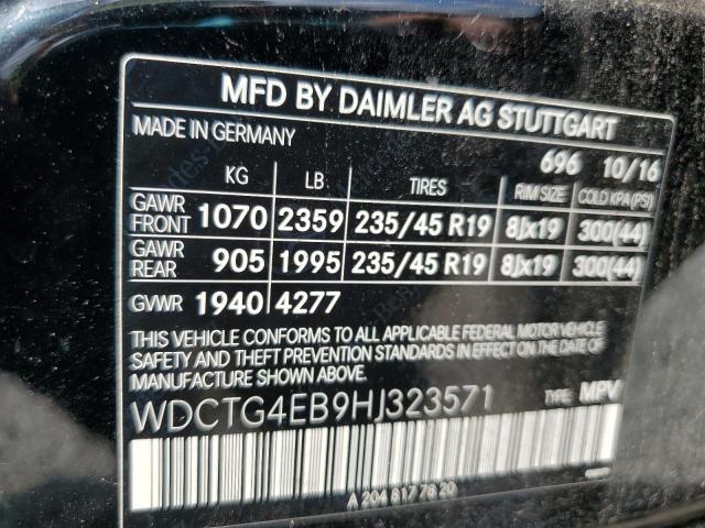 WDCTG4EB9HJ323571 - 2017 MERCEDES-BENZ GLA 250 Qara foto 12