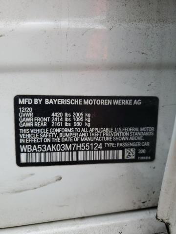 WBA53AK03M7H55124 - 2021 BMW 228I 白色 照片 12