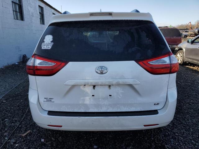 5TDKZ3DC9JS907882 - 2018 TOYOTA SIENNA LE WHITE photo 6