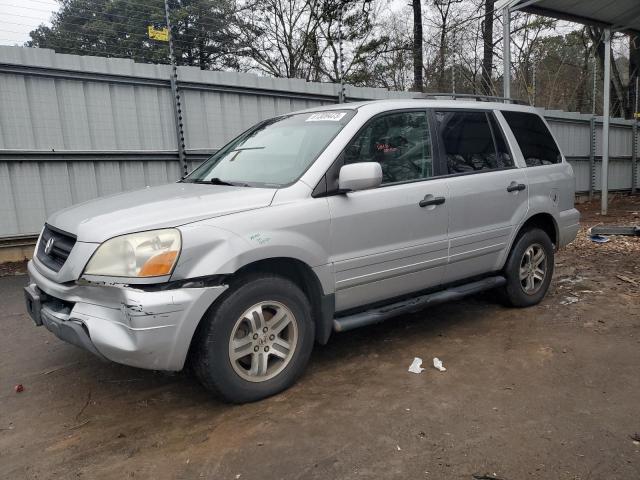 2HKYF187X3H530881 - 2003 HONDA PILOT EXL SILVER photo 1