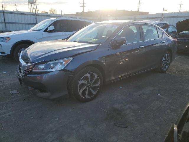 1HGCR2F96HA206225 - 2017 HONDA ACCORD EXL GRAY photo 1