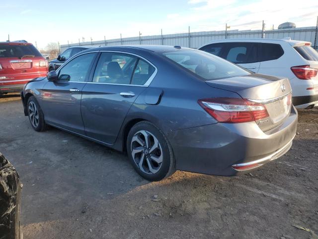 1HGCR2F96HA206225 - 2017 HONDA ACCORD EXL GRAY photo 2