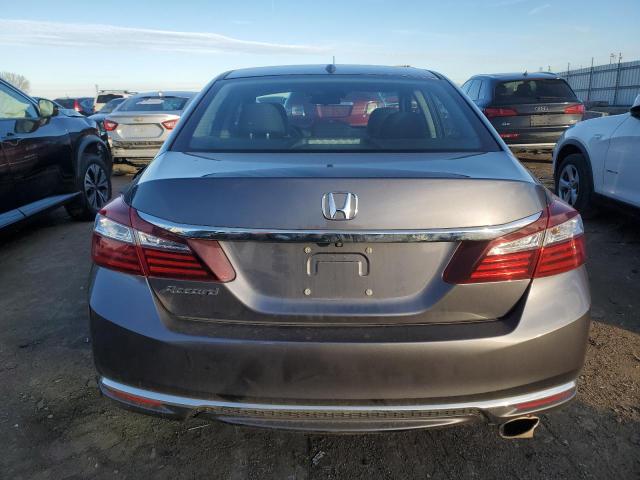 1HGCR2F96HA206225 - 2017 HONDA ACCORD EXL GRAY photo 6