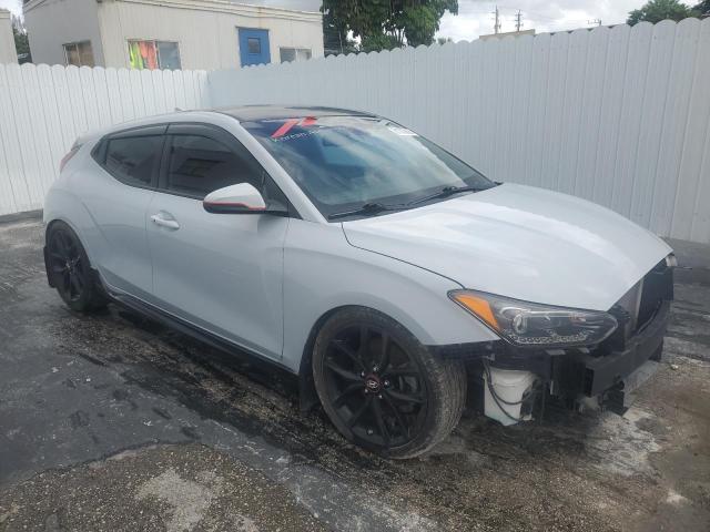 KMHTH6AB8LU024130 - 2020 HYUNDAI VELOSTER TURBO GRAY photo 4