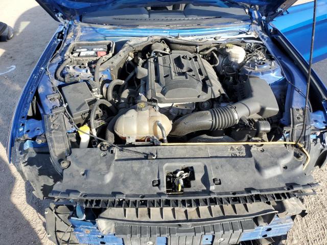 1FA6P8TH2J5184728 - 2018 FORD MUSTANG BLUE photo 11