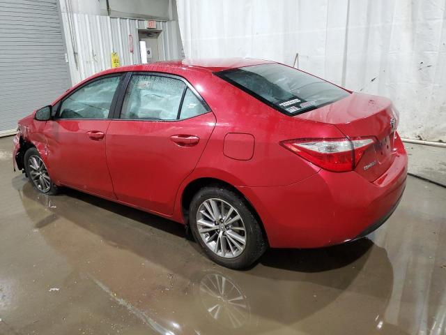 2T1BURHE2EC212669 - 2014 TOYOTA COROLLA L RED photo 2