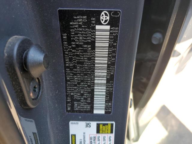 5YFB4MDE2SP259365 - 2025 TOYOTA COROLLA LE GRAY photo 12