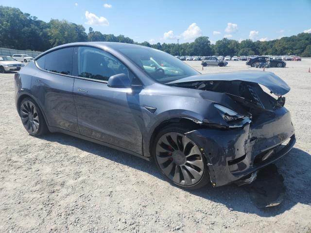 5YJYGDEF3LF000423 - 2020 TESLA MODEL Y Темно-сірий фото 4