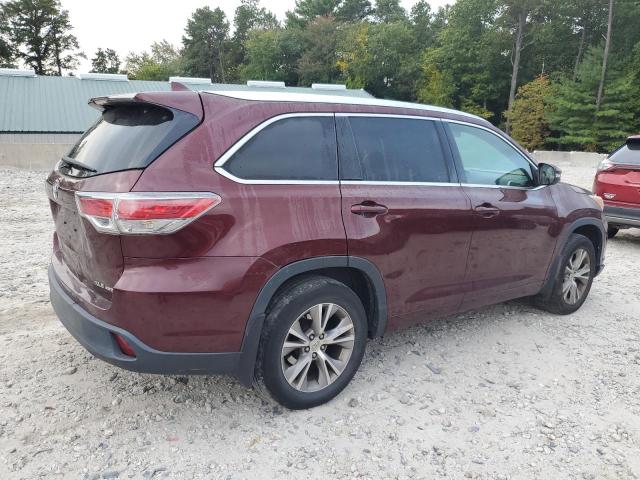 5TDJKRFH0FS078333 - 2015 TOYOTA HIGHLANDER XLE Bordo foto 3