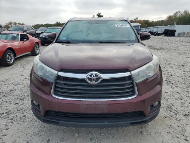 5TDJKRFH0FS078333 - 2015 TOYOTA HIGHLANDER XLE Bordo foto 5