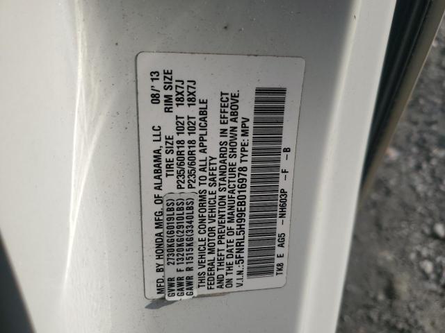 5FNRL5H99EB016978 - 2014 HONDA ODYSSEY TOURING Ağ foto 13