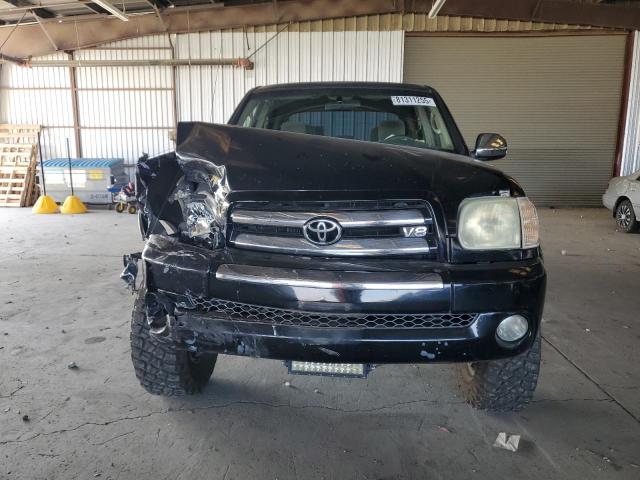 5TBDT44125S471437 - 2005 TOYOTA TUNDRA DOUBLE CAB SR5 BLACK photo 5
