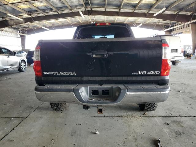 5TBDT44125S471437 - 2005 TOYOTA TUNDRA DOUBLE CAB SR5 BLACK photo 6