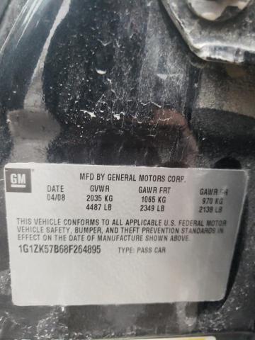 1G1ZK57B68F264895 - 2008 CHEVROLET MALIBU LTZ შავი ფოტო 12