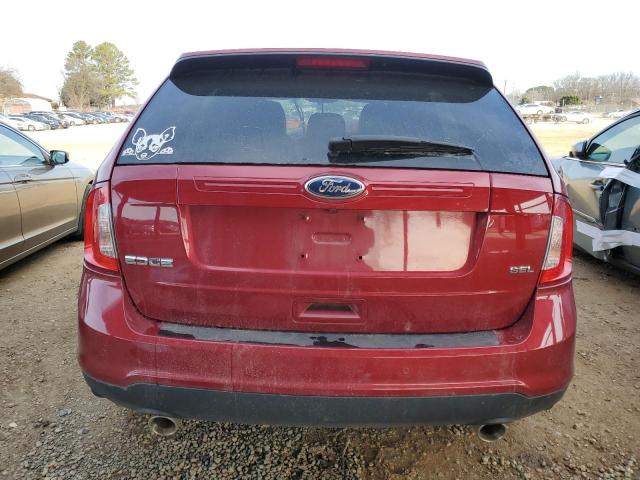 2FMDK4JC9DBB54640 - 2013 FORD EDGE SEL MAROON photo 6