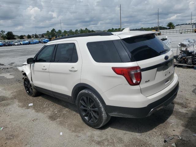 1FM5K7D84HGA97534 - 2017 FORD EXPLORER XLT WHITE photo 2
