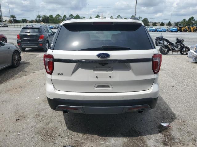 1FM5K7D84HGA97534 - 2017 FORD EXPLORER XLT WHITE photo 6
