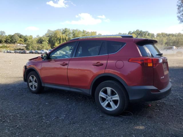 JTMRFREVXEJ010180 - 2014 TOYOTA RAV4 XLE RED photo 2